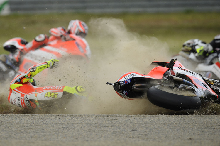 Valentino Rossi stürzte in Japan