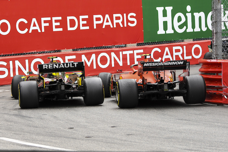 Charles Leclerc gegen Nico Hülkenberg in Monaco
