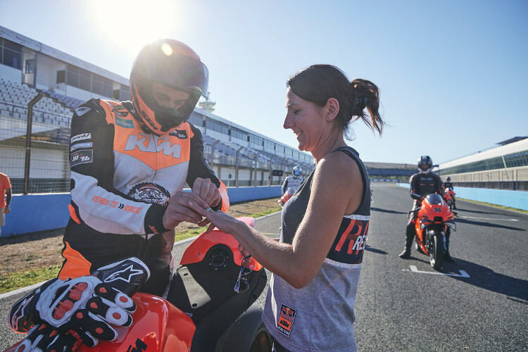 Verlobung auf der Rennstrecke von Jerez