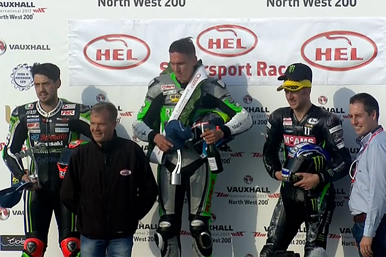 James Hillier, Martin Jessopp, Ian Hutchinson (vlnr.)