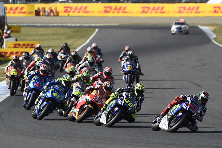 Die MotoGP-Piloten beim Grand Prix in Motegi