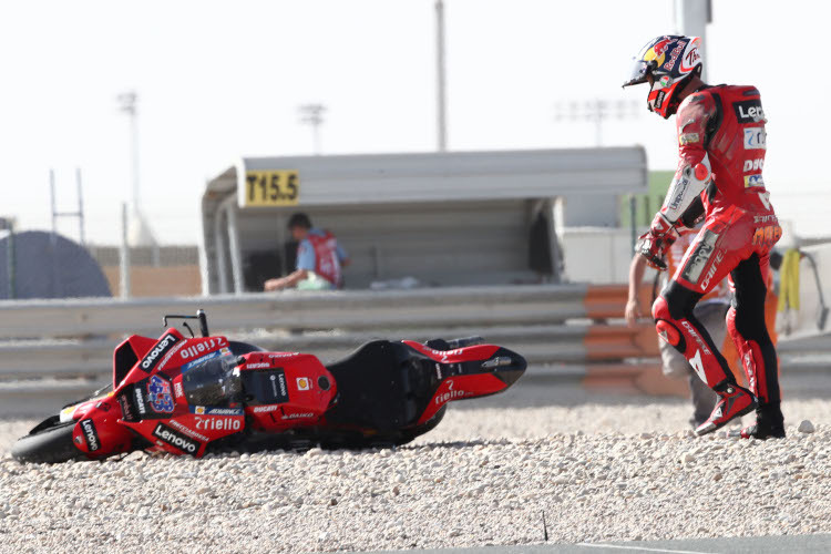 Jack Miller stürzte im FP3 früh, blieb in der Zeitenliste aber vorne