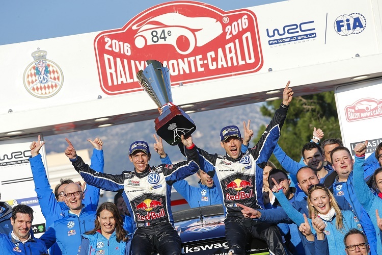 Die Vorjahressieger Julien Ingrassia (li.) und Sébastien Ogier