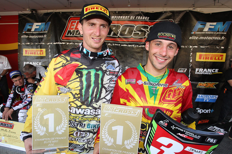 Die beiden französischen Motocross-Meister 2012