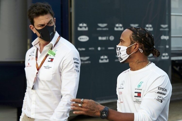 Toto Wolff und Lewis Hamilton