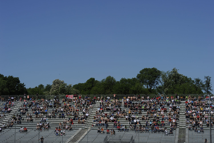 Die Tribünen in Monza hatten Lücken