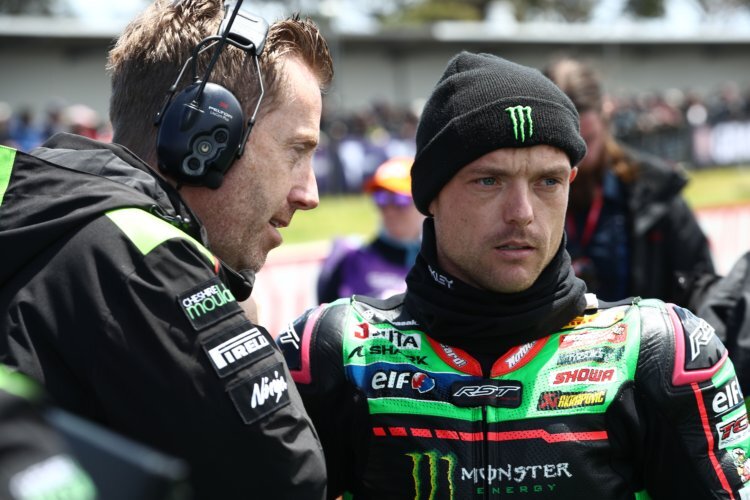 Alex Lowes und sein Cheftechniker Marcel Duinker