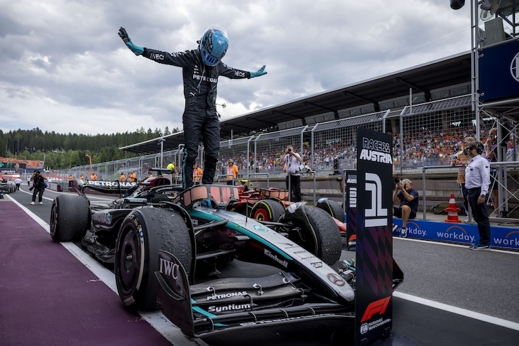 George Russell 2024 am Red Bull Ring