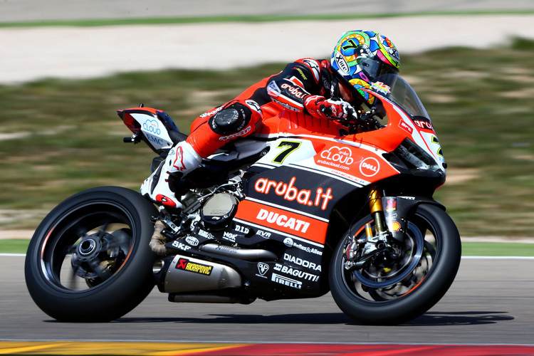 Chaz Davies mischt mit der Werks-Ducati in Aragón konstant vorne mit