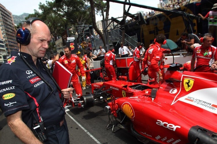 Adrian Newey hat in alle den Jahren Ferrari nie aus den Augen verloren