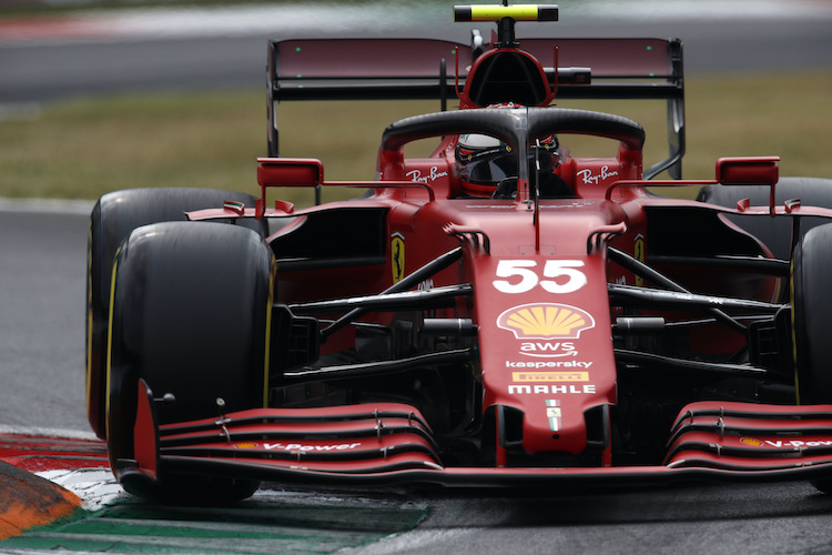 Carlos Sainz war im Monza-Quali zum Sprint der schnellere der beiden Ferrari-Piloten