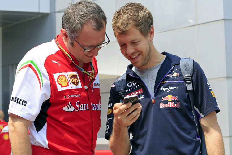 Stefano Domenicali mit Sebastian Vettel