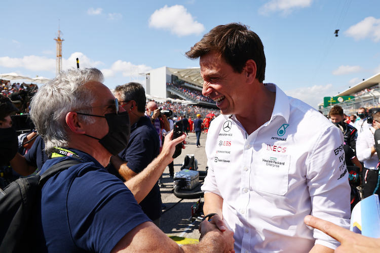 Toto Wolff mit dem Schauspieler Ben Stiller