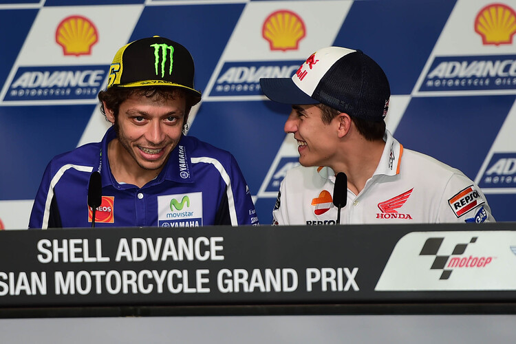 Valentino Rossi und Marc Márquez