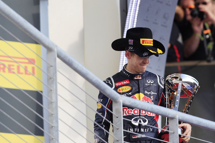 Rang zwei für Cowboy Vettel in Texas