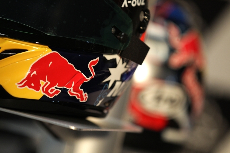 Casey Stoners Red Bull Helm
