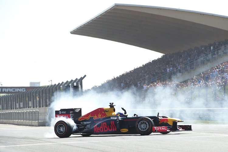 Max Verstappen bei seiner Demofahrt in Zandvoort