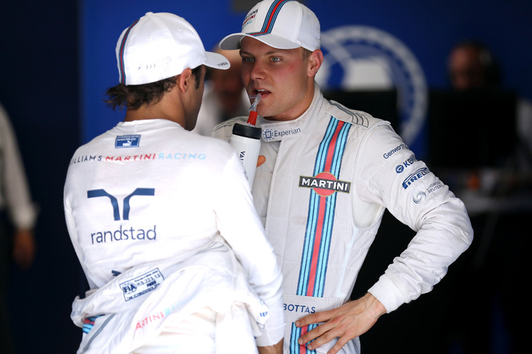 Felipe Massa und Valtteri Bottas fahren auch 2015 für Williams