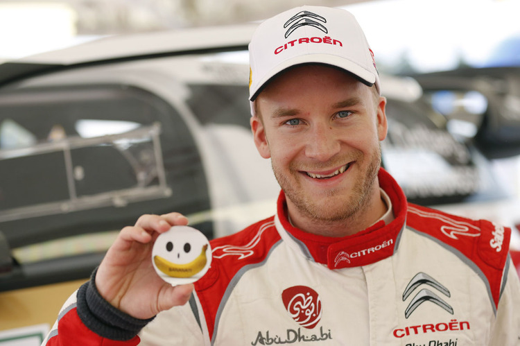 Bekennender Bananen-Fan – Citroën-Pilot Mads Östberg wurde bei der Rallye Italien Zweiter