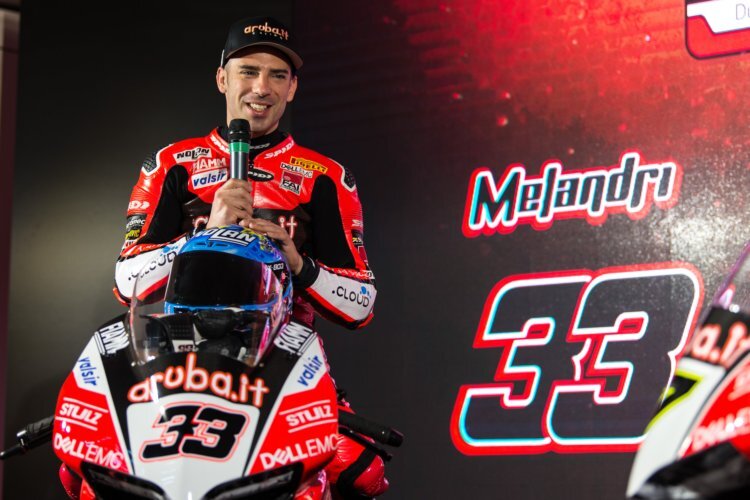 Marco Melandri war trotz Grippe gut gelaunt