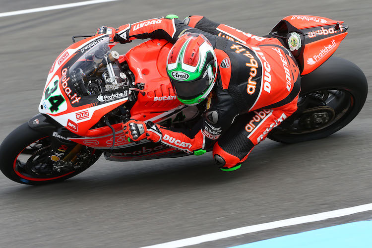 Davide Giugliano konnte an seine fantastische Performance von Imola in Donington nicht anknüpfen