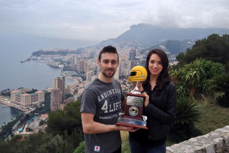 Eugene Laverty mit seiner Verlobten Pippa in Monaco