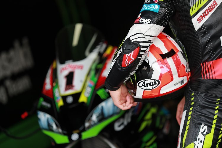 Noch steht die "1"des Weltmeisters auf dem Motorrad von Jonathan Rea