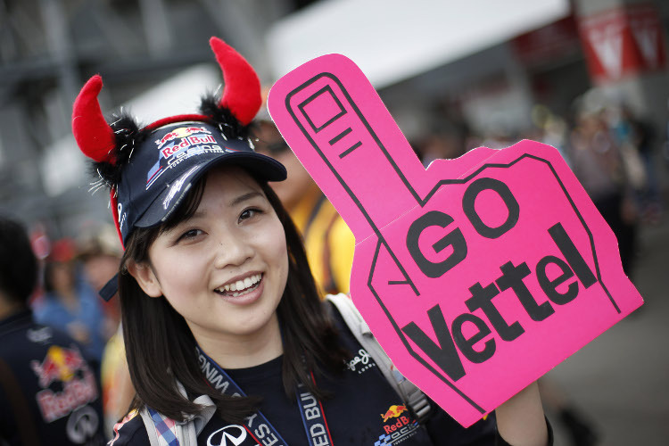 Vettel-Fan freut sich auf das Rennen