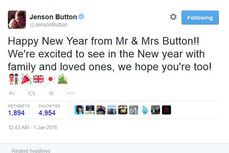 Jenson Buttons Neujahrgruß an seine Fans