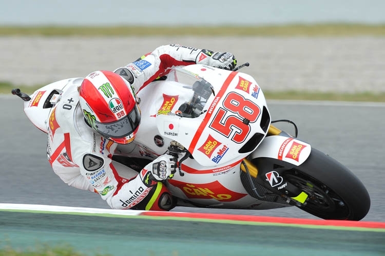 Marco Simoncelli holte die Pole-Position.