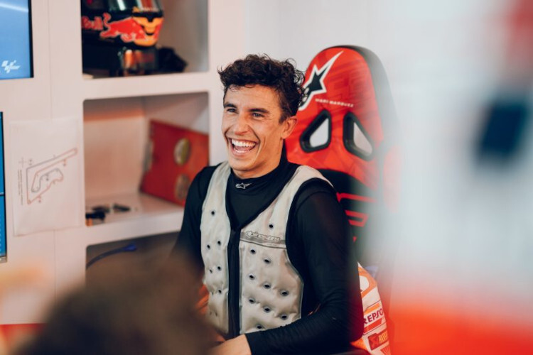 Ein bestens aufgelegter Marc Márquez