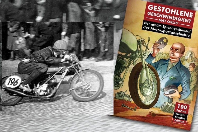 Cover der Jubiläumsausgabe, links Walter Kaaden als Rennfahrer auf dem Sachsenring