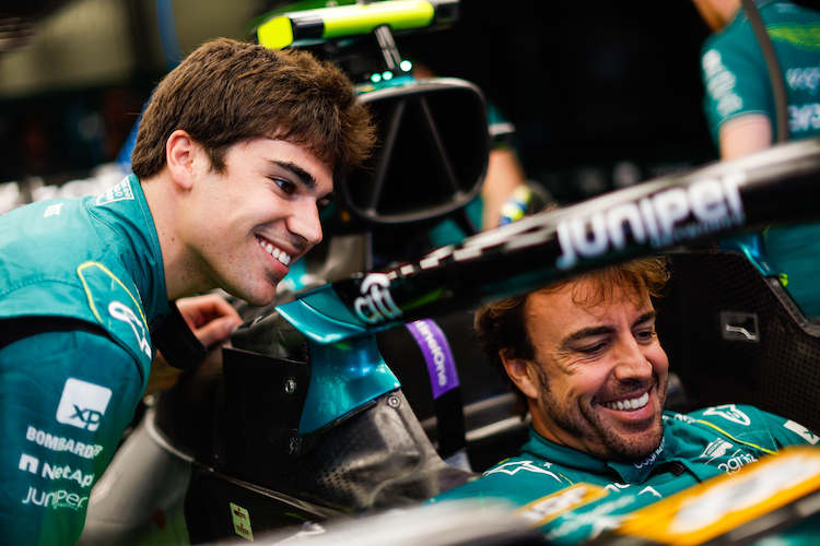 Lance Stroll und Fernando Alonso