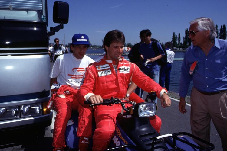Gute Freunde: Michael Andretti und Ayrton Senna 