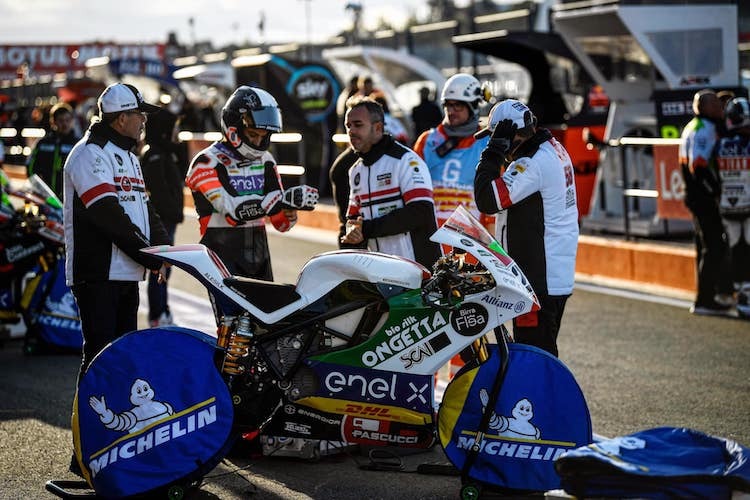 Das MotoE-Team SIC58 Squadra Corse ist beim Jerez-Test nicht mit von der Partie