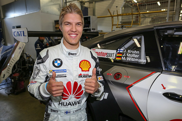  Jesse Krohn stellte den Schubert Motorsport BMW M6 GT3 beim dritten VLN-Lauf auf die Pole und damit sicher ins Top 30 Qualifying