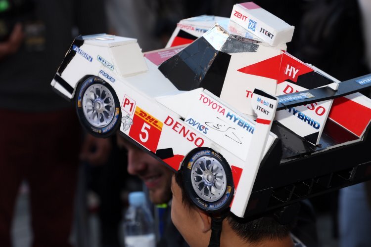 Auch diese Zuschauer-Version des Toyota TS050 Hybrid wurde in Fuji gesichtet