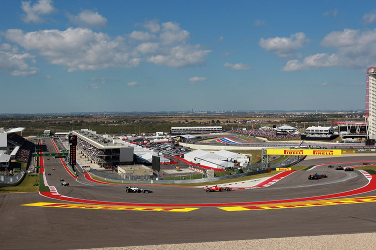 Circuit of the Americas: Wo sonst die Formel-1-Stars ihre Kreise drehen, durfte für einmal Gabrielle Giffords ausrücken