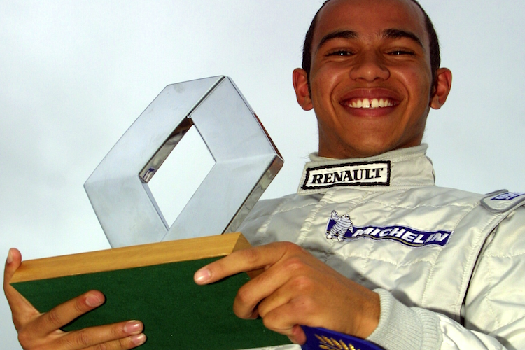 Lewis Hamilton 2002 in der britischen Formel Renault