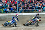 Michael Härtel (15) siegte beim GP in Vechta. Links Jörg Tebbe, dahinter Erik Riss