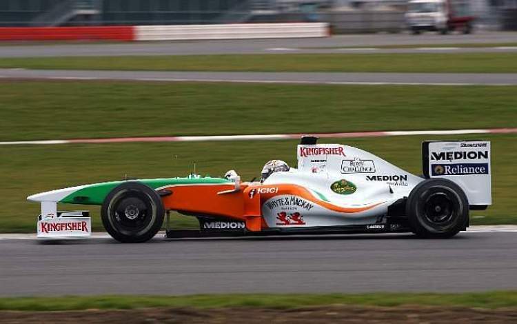 Der neue Force India in den indischen Nationalfarben