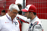 Ernst Moser mit seinem Piloten Mike Rockenfeller
