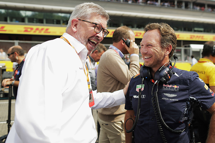 Ross Brawn mit Red Bull Racing-Teamchef Christian Horner