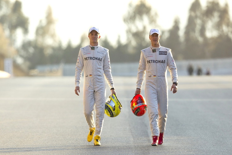 Nico Rosberg schlug den grossen Michael Schumacher drei Saisons hintereinander