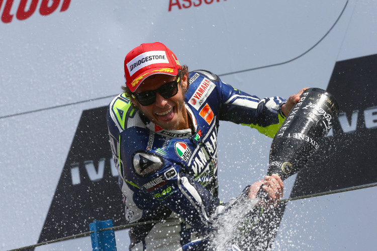 Überglücklich: Assen-Sieger Valentino Rossi