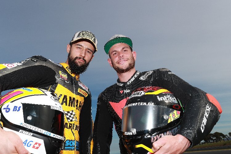 Randy Krummenacher und Sandro Cortese starten aus der zweiten Reihe