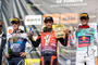 Das MX2 WM Podium mit Tom Vialle, Jago Geerts und Simon Längenfelder