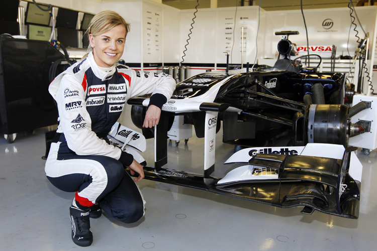 Susie Wolff 2012 in der Williams-Box