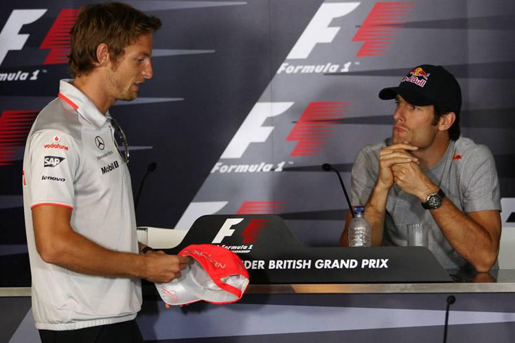 Jenson Button und Mark Webber
