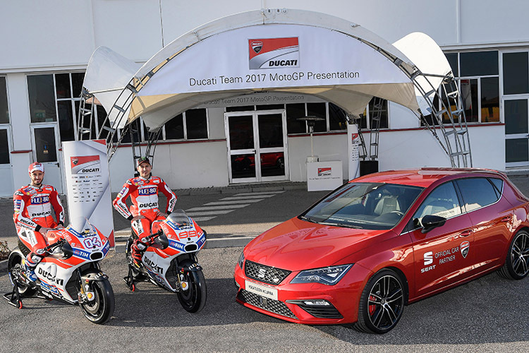 Der Seat Leon Cupra wird das offizielle Auto für Ducati-Werksteam